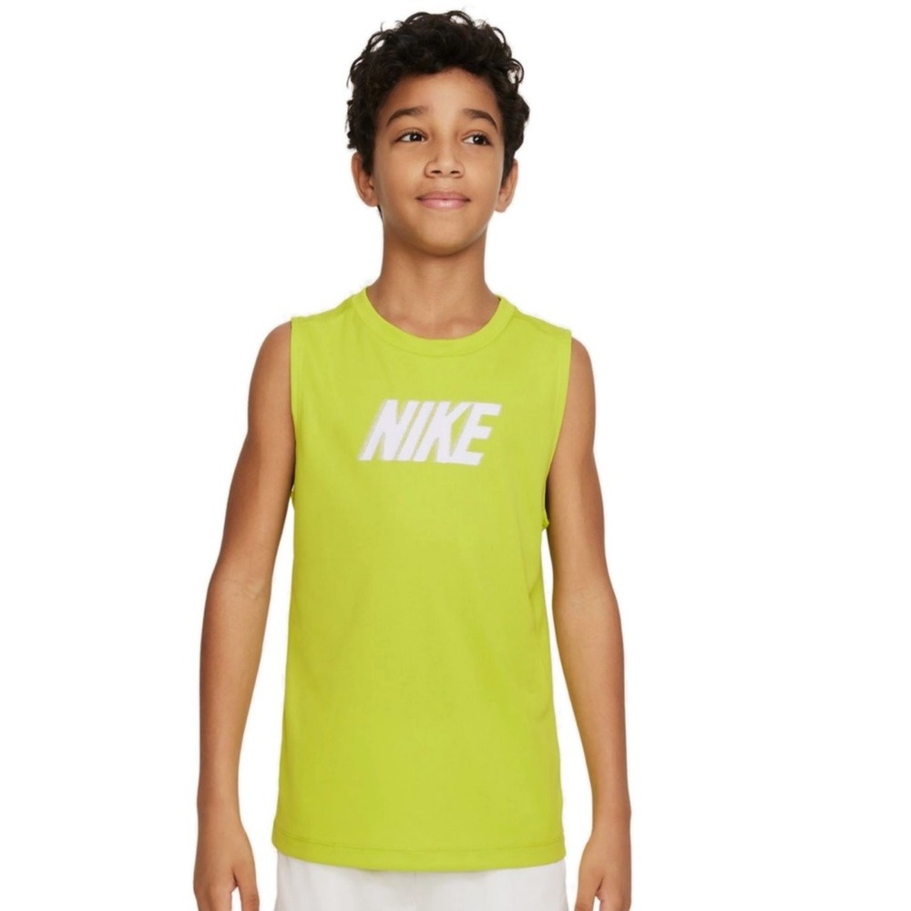 Nike Kids Dri-FIT Multi+ Sleeveless Training Top Volt XL FB1281-308